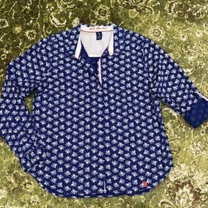 US Polo Assn Classic Navy Buttondown Blouse